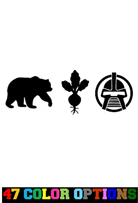 Adesivo de vinil adesivo de carro caminhão laptop - The Office Dwight Bears Beets Battlestar - Imagem 1 de 4