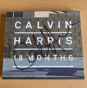 CALVIN HARRIS 18 MONTHS HAND-SIGNED CD ALBUM AUTOGRAPHED ON SLIPCOVER - Picture 1 of 3