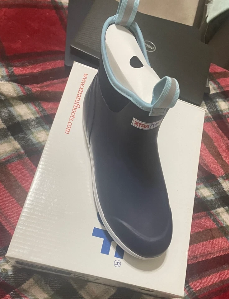 Xtratuf Ankle Deck Pull On Womens Blue Casual Boots XWAB-201 Size 11