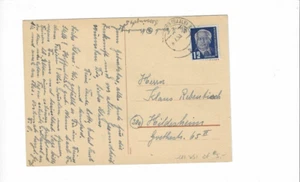 GERMANY DDR 1950 Post Card sent from LNaumburg (Salle) to Hildesheim - Picture 1 of 2