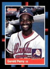 1988 Donruss #437 Gerald Perry Atlanta Braves Baseball card