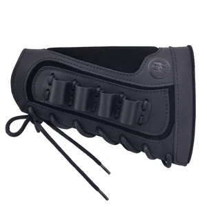Buttstock fucile in pelle calibro 16 con porta conchiglia per caccia mancini - Foto 1 di 10