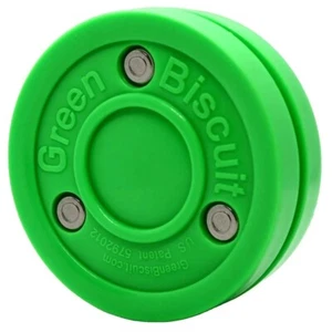 Green Biscuit GB Off-Ice Hockey Training Puck Street Stick Handling Pass Sauce - Picture 1 of 3