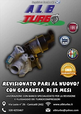 TURBO TURBINA BorgWarner FIAT BV35 - 54359710037  REVISIONATA GARANZIA 12 MESI - Imagen 1 de 4
