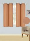 1 SET 100% BLACKOUT INSULATE THERMAL SHORT PANELS WINDOW CURTAIN IN 36" 54" 63"L