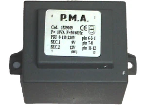 👉 Printtrafo prim. 110/220V sek 9V+12V 10VA Transformer Trafo P.M.A. #1529009 - Bild 1 von 1