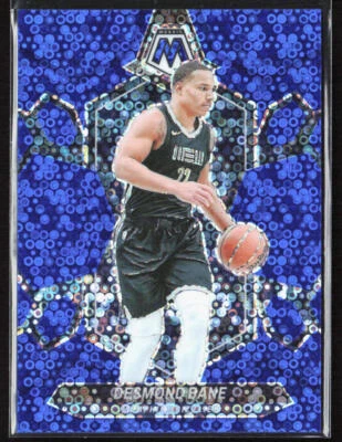 2023-24 Panini Mosaic Desmond Bane Fast Break Blue Disco Prizm /85 #57 Grizzlies - Image 1 of 2