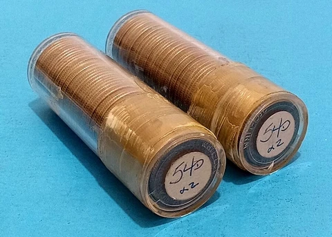 1954 D Roosevelt Silver Dime 50 Coins Roll BU Uncirculated ASW 3.6150 Cover