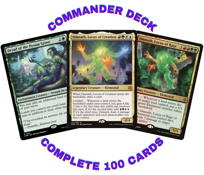 Omnath, Locus of Creation/Landfall/Custom Commander/EDH Deck 100 Cards MTG - Image 1 of 3