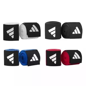 Adidas Boxen Handwraps 255 cm ABA Muay Thai Handgelenkbandagen schwarz rot blau weiß - Bild 1 von 9
