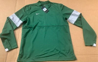 Moletom Nike masculino Therma 1/2 zíper verde/Lt. Cinza AO5919-341 novo com etiquetas tamanho médio - Imagem 1 de 2