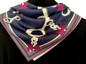 26"x26" Ketten Druck Reine Maulbeer Köper Seide 14momme Schal 65x65cm 4-17 - Bild 1 von 8