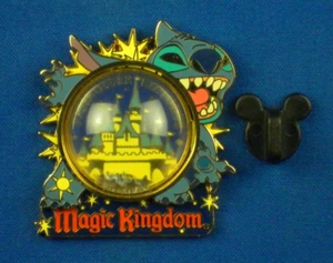 Stitch Magic Kingdom Castle 3D Bubble & Stars LE Passholder Pin # 36705 - Picture 1 of 5