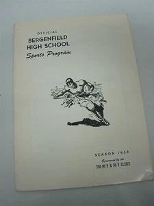 Bergenfield 1958 nueva camiseta programa deportivo de escuela secundaria - Imagen 1 de 3