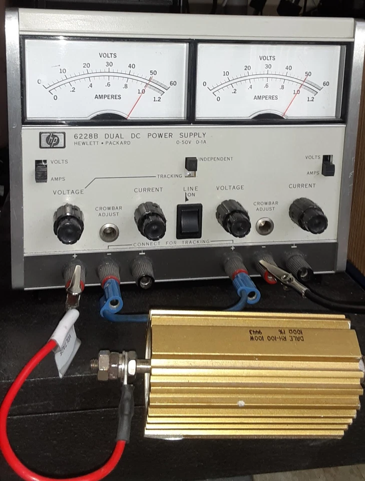 HP 6228A saída dupla 50V@1A ea. ou 100V em série EXCELENTE ESTADO Rastreamento - Imagem 1 de 4