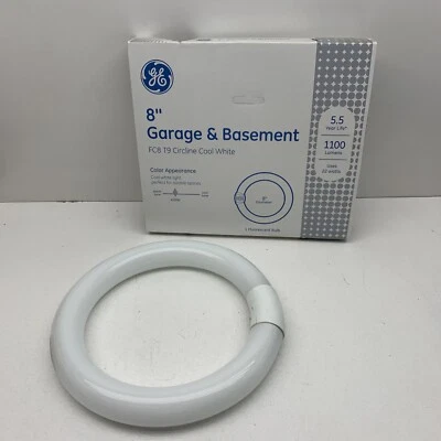 (3-Pack) GE FC8T9/CW Fluorescent 22W 8" Circline Lamp Light Bulb Cool White - Image 1 of 4