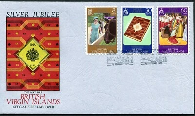 British Virgin Islands FDC 1977.02.07. QEII Silver Jubilee Series Complete - Image 1 of 4