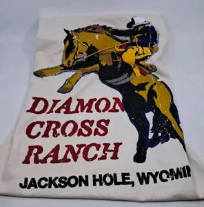 Diamond Cross Ranch T Shirt Jackson Hole Wyoming Diamond Cross Mens S - Picture 1 of 4