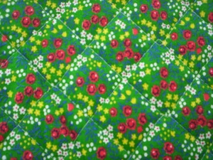 Unfertiges Quilttop/Stepptop/Steppbezug/Unfertiger Quilt/Baumwoll Blumenstoff - Bild 1 von 3