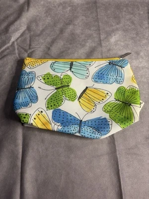 Bolsa de cosméticos de maquillaje Clinique Vera Neumann mariposa con Ladybug Foto 1 de 4