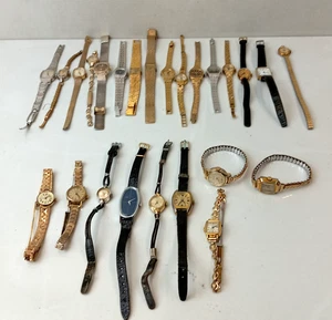 Lote de trabajo de relojes mecánicos vintage surtidos para mujer estilos mixtos sin probar x25 - Imagen 1 de 10