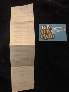 KB Toy Stores, Toy Club Karte & Quittung, 2003 - Bild 1 von 7