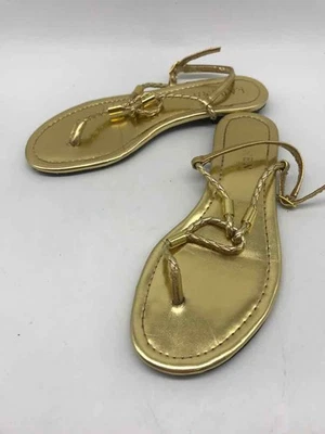 Sandalias Ralph Lauren de segunda mano doradas talla 5 con tanga Foto 1 de 4