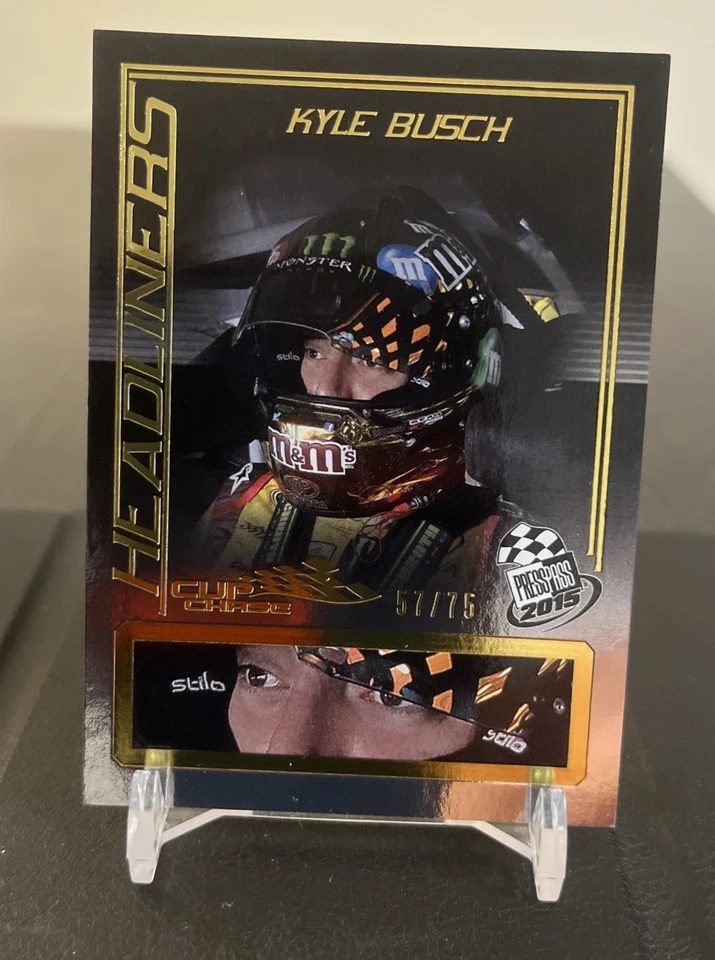 2015 Press Pass Cup Chase - Headliners Kyle Busch #63 Gold /75 - Image 1 of 2