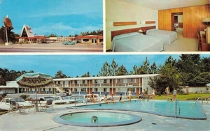 BRYANT'S MOTEL Statesboro, Georgia Roadside Swimming Pool 1960s Vintage Postcard - Picture 1 of 1