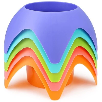 Beach Vacation Essentials - песочные подставки подстаканники для напитков, упаковка 5 шт., разноцветные... - Изображение 1 из 4