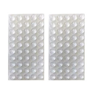 100 Stück Schranktür Pads Silikon Stumm Crash Selbstklebend Stoßstange - Bild 1 von 12