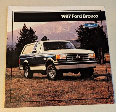 1987 Ford Bronco Color Sales Brochure - Изображение 1 из 2