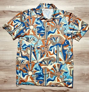 Polo Kenny Flowers The Sedona uomo taglia M cactus deserto golf psichedelica - Foto 1 di 14