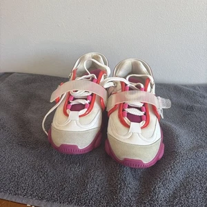 Moschino Multicolor Leather Teddy Bear Women's Sneakers - Picture 1 of 6