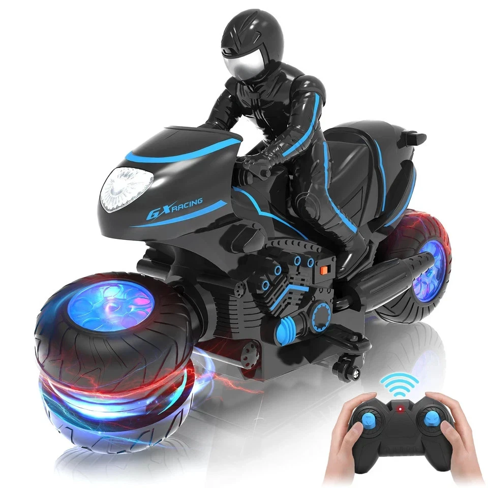 iappadore RC Moto, Mando a Distancia Moto con Ruedas Luces RGB - 36... Foto 1 de 4