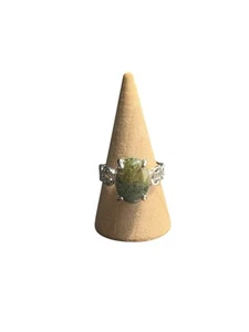 NEW Moss Agate Crystal Ring | Size 7 - Picture 1 of 4