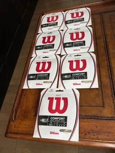 7 Sets of Wilson Natural NXT Comfort 17/ 1.24 Tennis String 7 Packages NEW $140+ - Bild 1 von 6