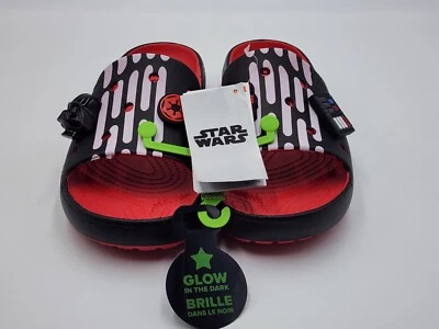 CROCS SANDALS DARTH VADER CLASSIC SLIDE V2 Men 7 / Women 9 STAR WARS DISNEY NEW - Image 1 of 4