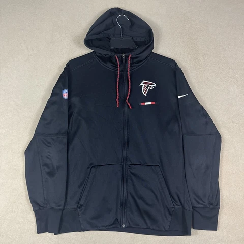 Nike NFL Atlanta Falcons On Field Warm Up Full Zip Hoodie Jacket Men's Large EUC Cover