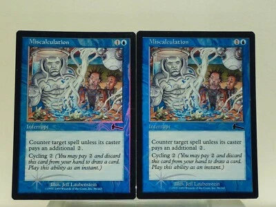  Magic: The Gathering (CCG) Urza's Destiny - Miscalculation FOIL x2 - Image 1 of 4
