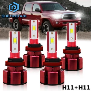 SKN H9 H11+H11 High Low Beam LED Headlight Bulbs Kit for Toyota Tacoma 2016-20 - Picture 1 of 7