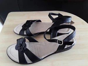 Ladies Black Sandals size 8 by Dr Keller (bnwt) - Picture 1 of 6