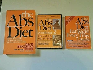 The Abs Diet Workout 2 DVD Guide  Book Set Health zinczenko sexy healthy hot - Picture 1 of 12