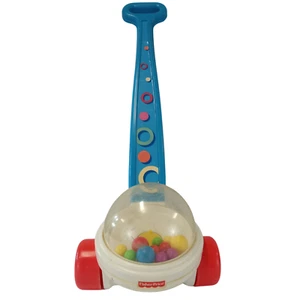 Fisher-Price Mais Popper Baby Schiebespielzeug - Klassisches Laufspielzeug mit blauem Griff - Bild 1 von 8