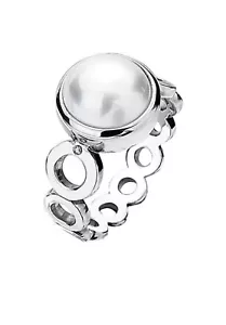 Hot Diamonds Ring Pearl Diamond Sterling Silver .925 New - Picture 1 of 1
