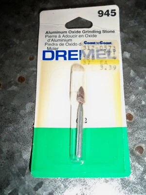 Genuine Dremel Bit Grinding Stone Aluminium Oxide pointed #945 NEW NIP OEM - Image 1 of 2