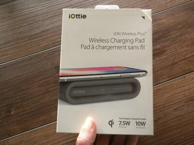 Charging Pad NEW iOttie iON Wireless Plus 10W Android/7.5W iPhone Fabric Ash Qi  - Image 1 of 4