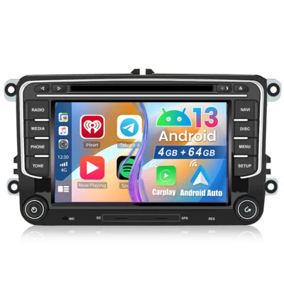 64GB Android 13 Autoradio WiFi Navi Für VW Passat CC Golf 5/6 Tiguan Skoda SEAT - Bild 1 von 4