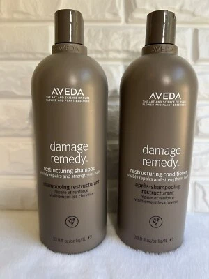 Aveda Damage Remedy Restructuring Conditioner &Shampoo Large  - 33.8 oz / 1 L - Image 1 of 4