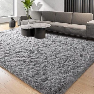 Soft Bedroom Rug Plush Shaggy Carpet Fluffy Area Anti-Slip Bottom Microfiber - Picture 1 of 7